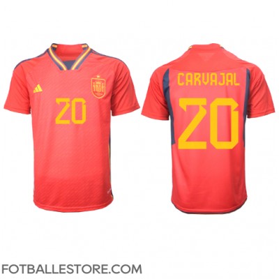 Spania Daniel Carvajal #20 Hjemmedrakt VM 2022 Kortermet